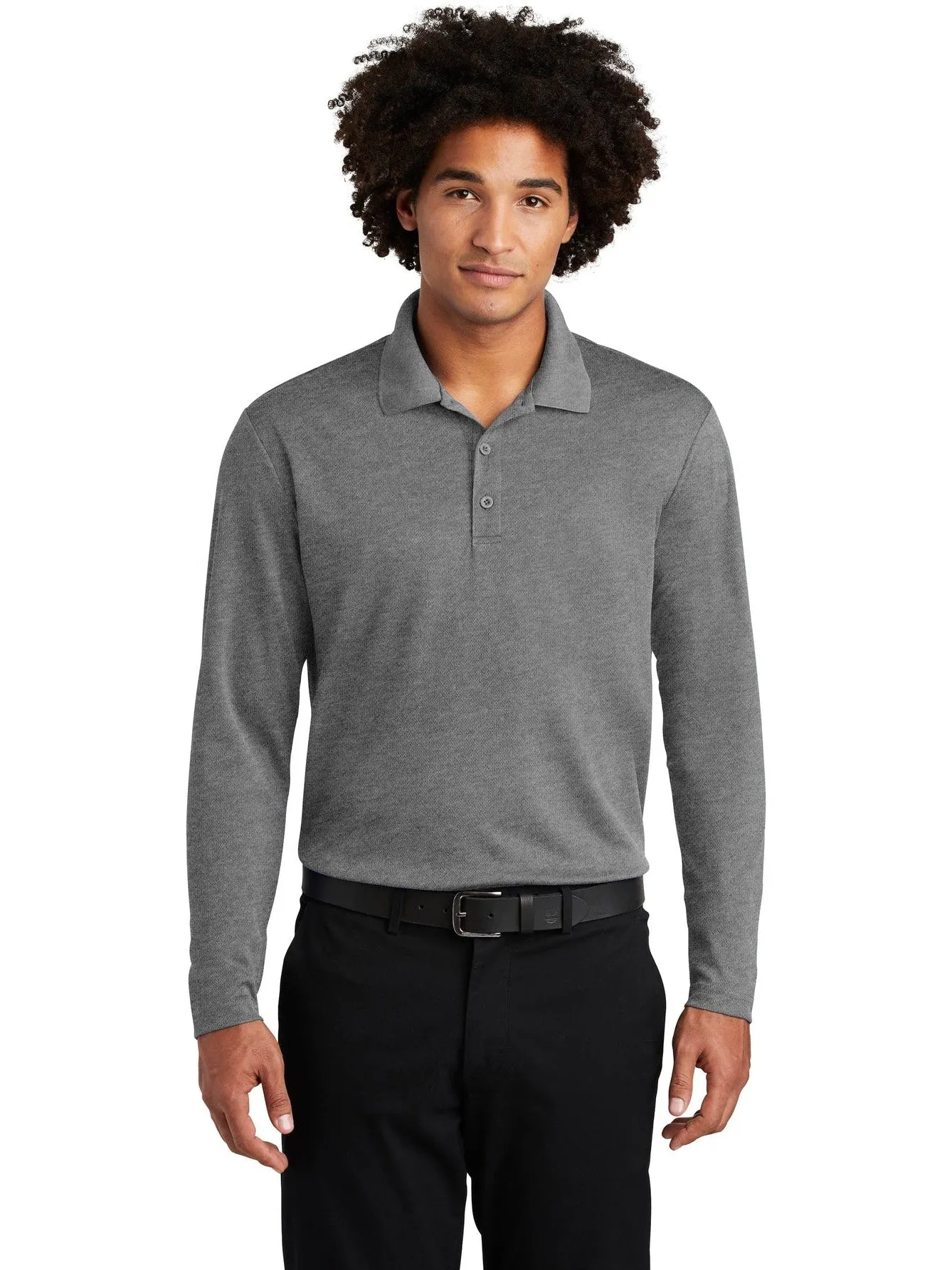 Sport-TekPosiChargeRacerMeshLong Sleeve Polo