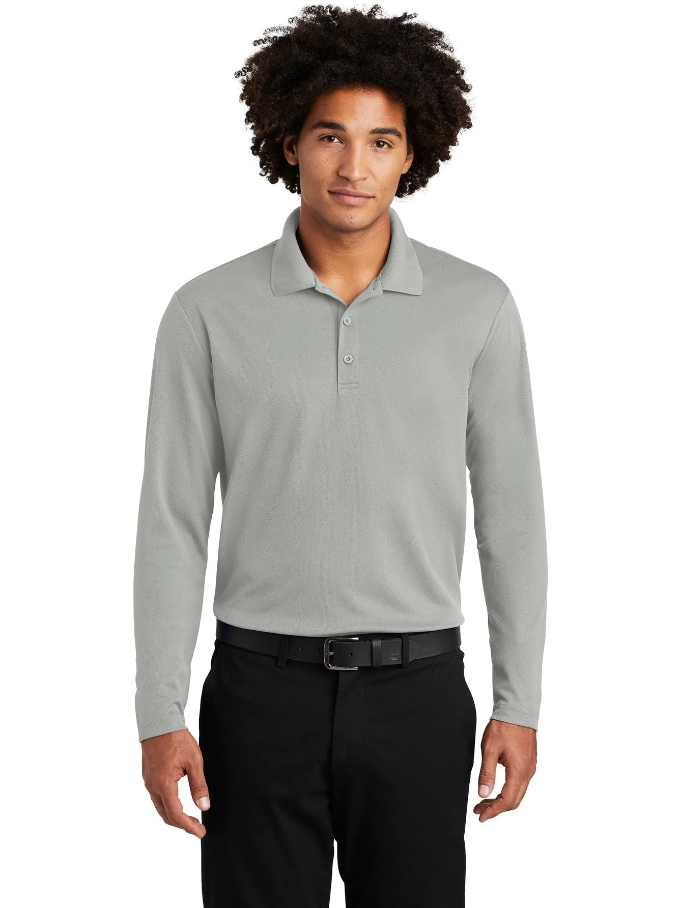 Sport-TekPosiChargeRacerMeshLong Sleeve Polo