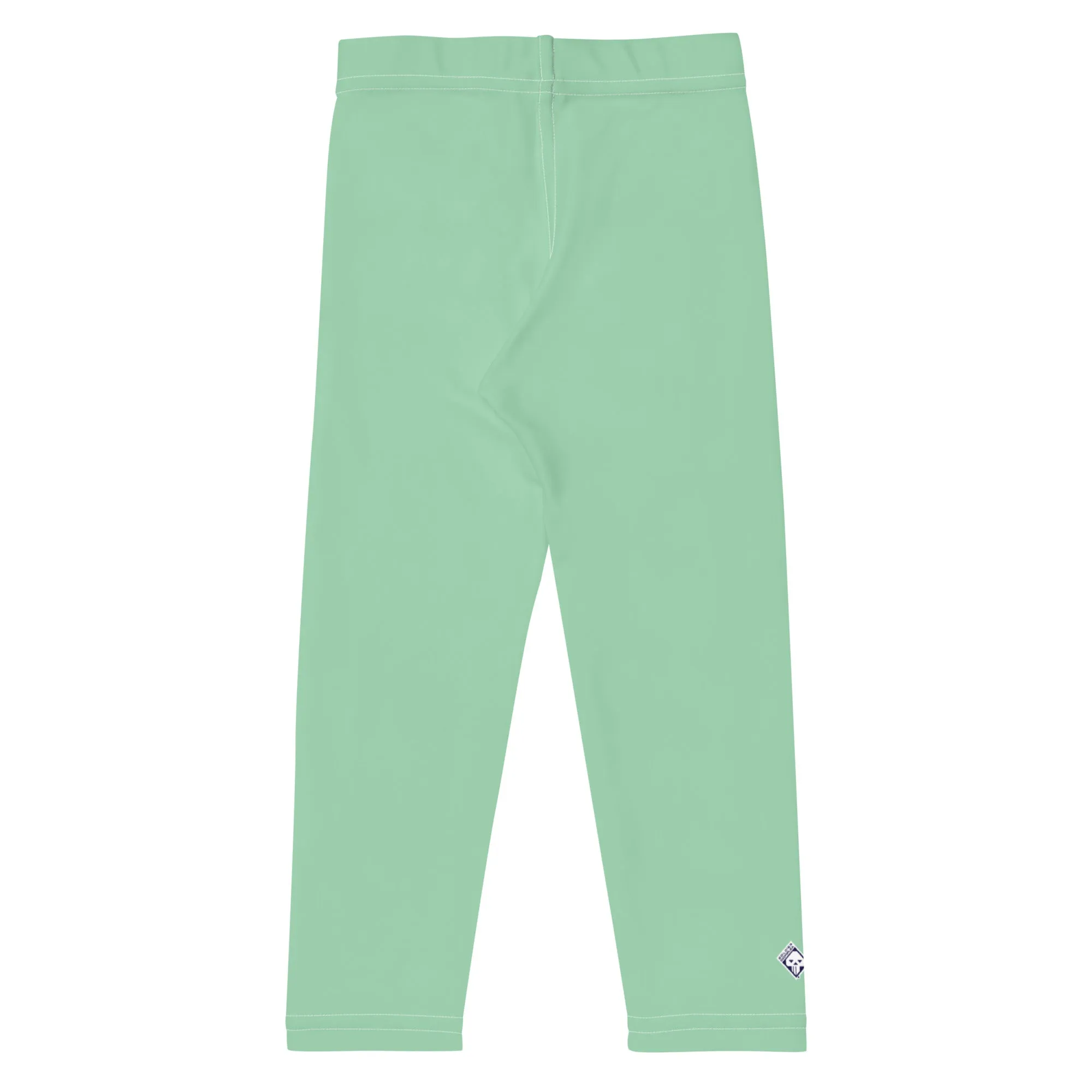 Sporty Sidekick: Solid Color Workout Leggings for Boys - Vista Blue