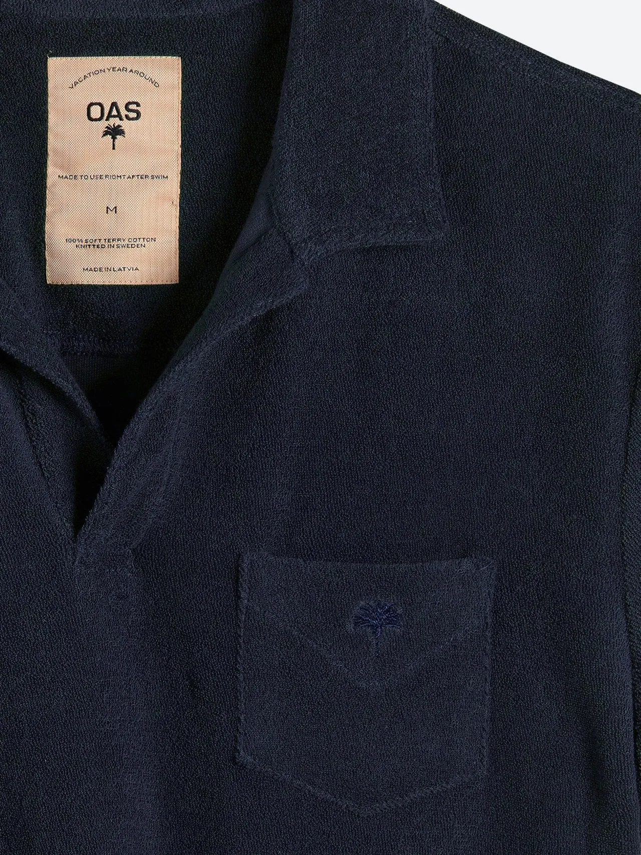 Terry Polo Shirt - Navy