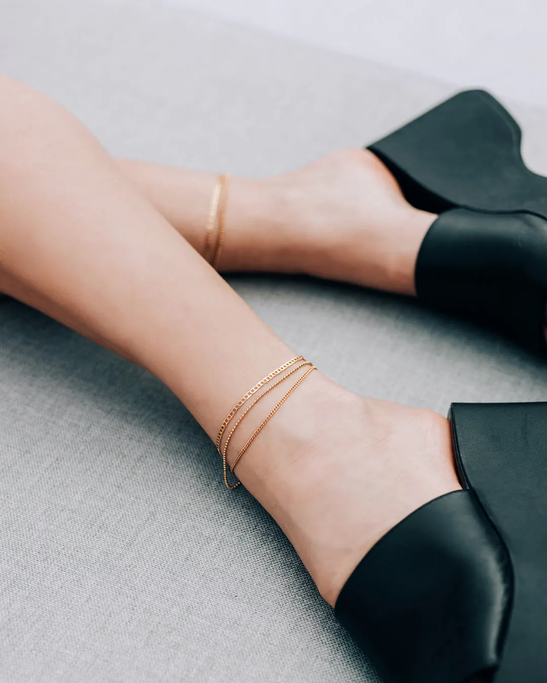 Terzo Gold Anklet