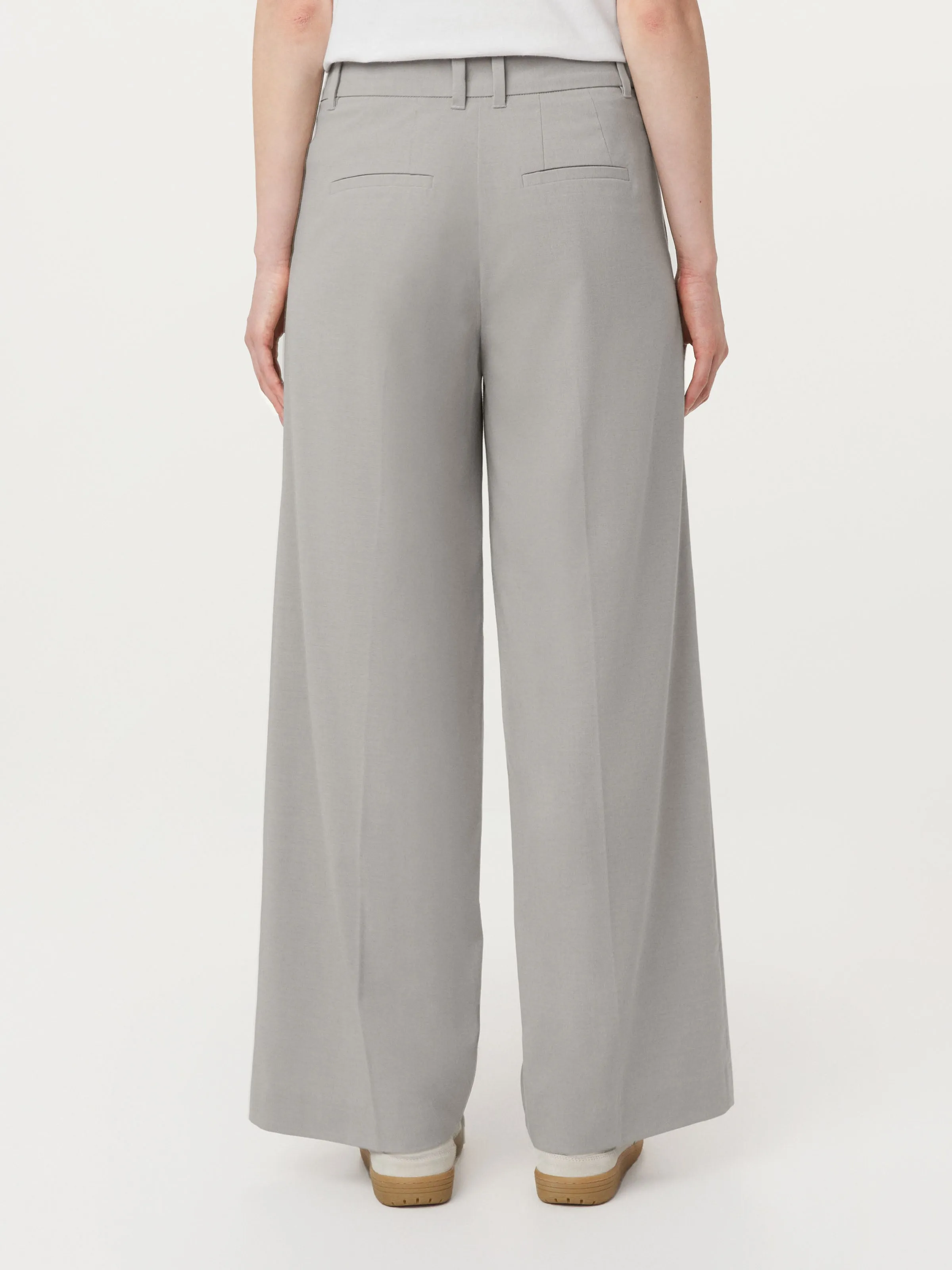 The Emma Low Waist Pant in Light Grey