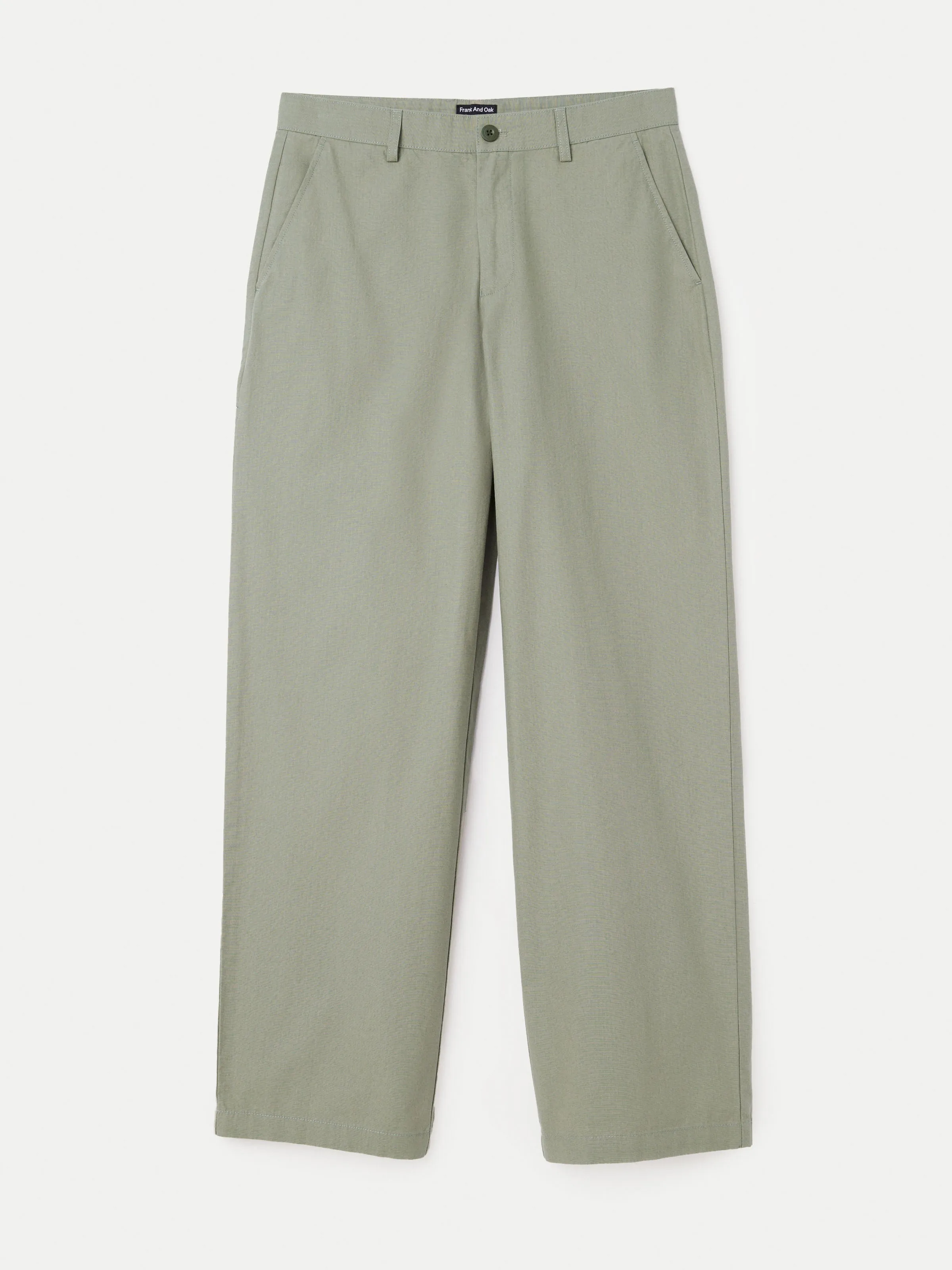 The Theo Baggy Ripstop Pant in Vetiver Green