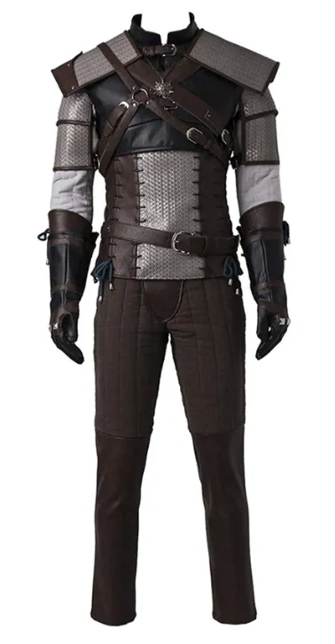 The Witcher 3 Wild Hunt Geralt Cosplay Leather Costume - Famous Jackets