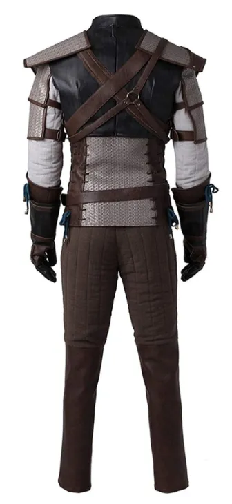 The Witcher 3 Wild Hunt Geralt Cosplay Leather Costume - Famous Jackets