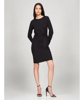 Tommy Hilfiger Women's Long-Sleeve Knotted Stretch Dress