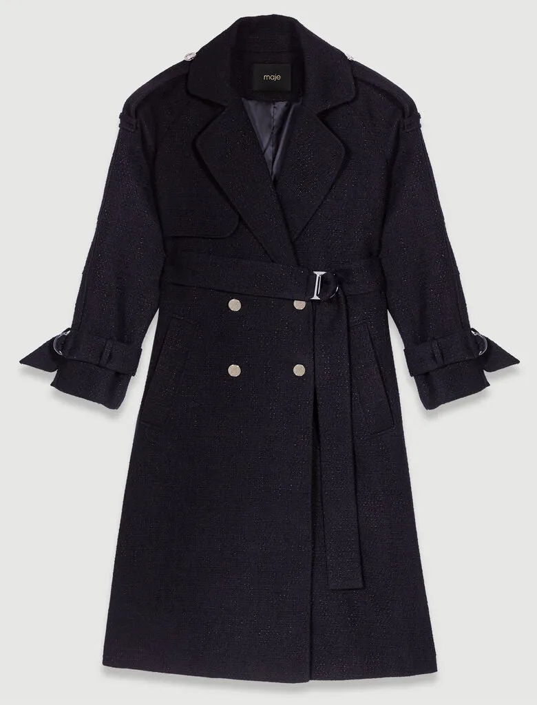 Tweed Trench Coat