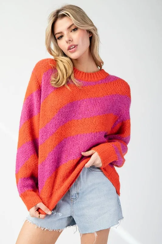 Wavy Stripe Sweater