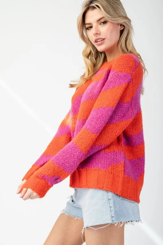 Wavy Stripe Sweater