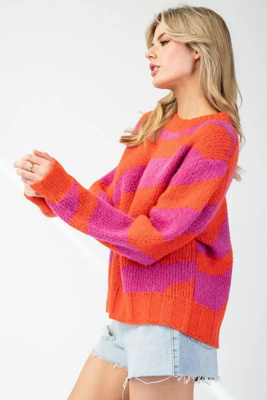 Wavy Stripe Sweater