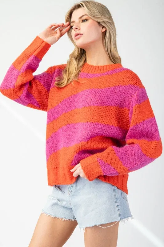 Wavy Stripe Sweater