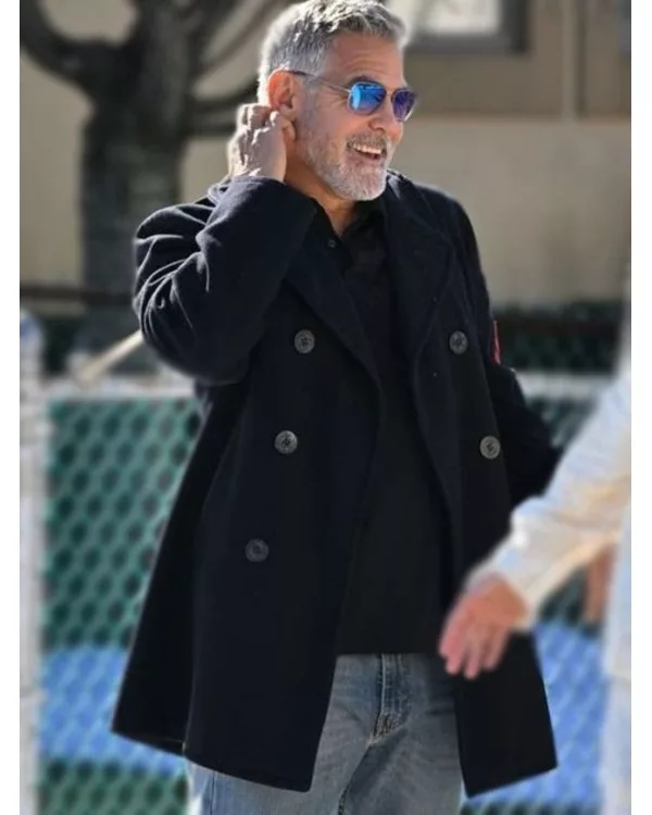 Wolfs 2024 Coat | George Clooney Black Coat