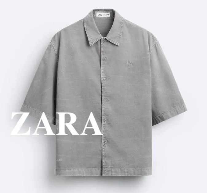 ZARA  |Plain Short Sleeves Shirts