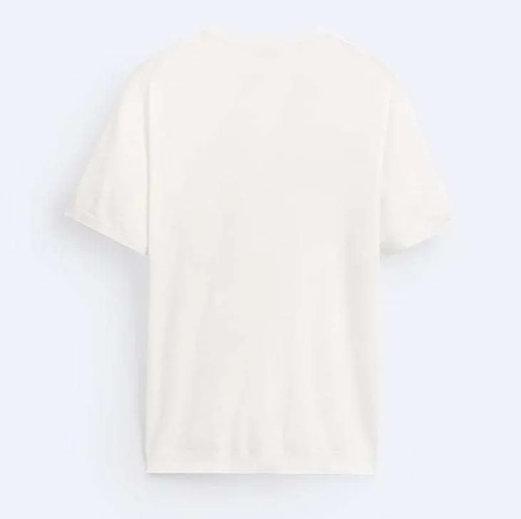 ZARA  |Plain Short Sleeves T-Shirts